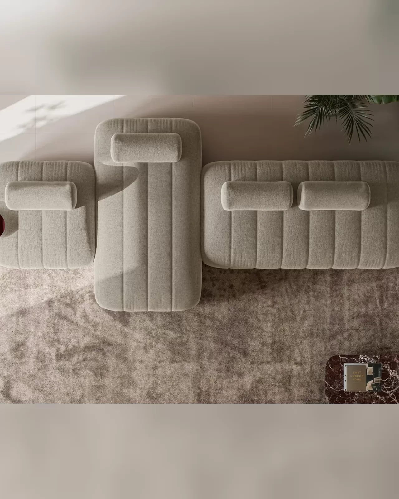 Raggio Sofa, Dall'Agnese sofa made in Italy