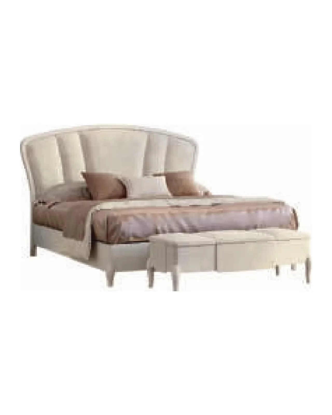 Ocean Arched Bed, Wood Frame, Smooth legs, Ocean bed by Francesco Pasi