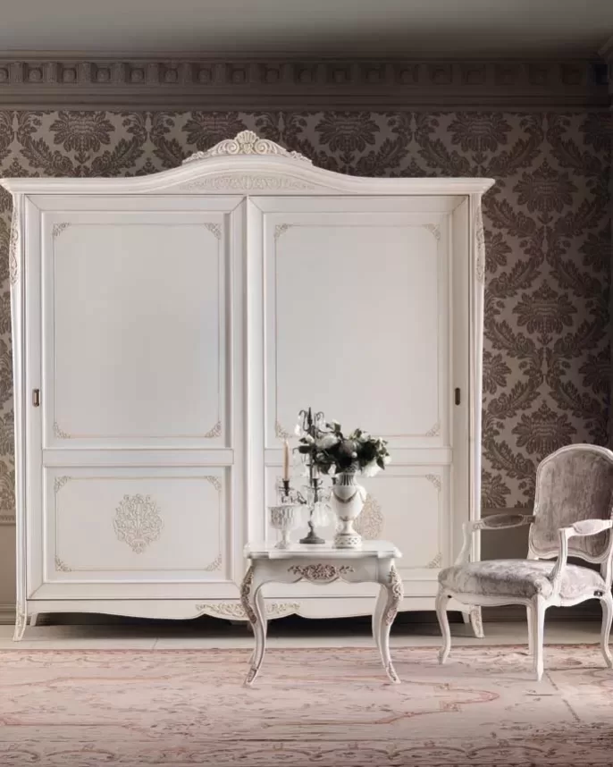 Gran Guardia Wardrobe, 2 Sliding Doors, Wood Panels by Francesco Pasi, classic bedroom