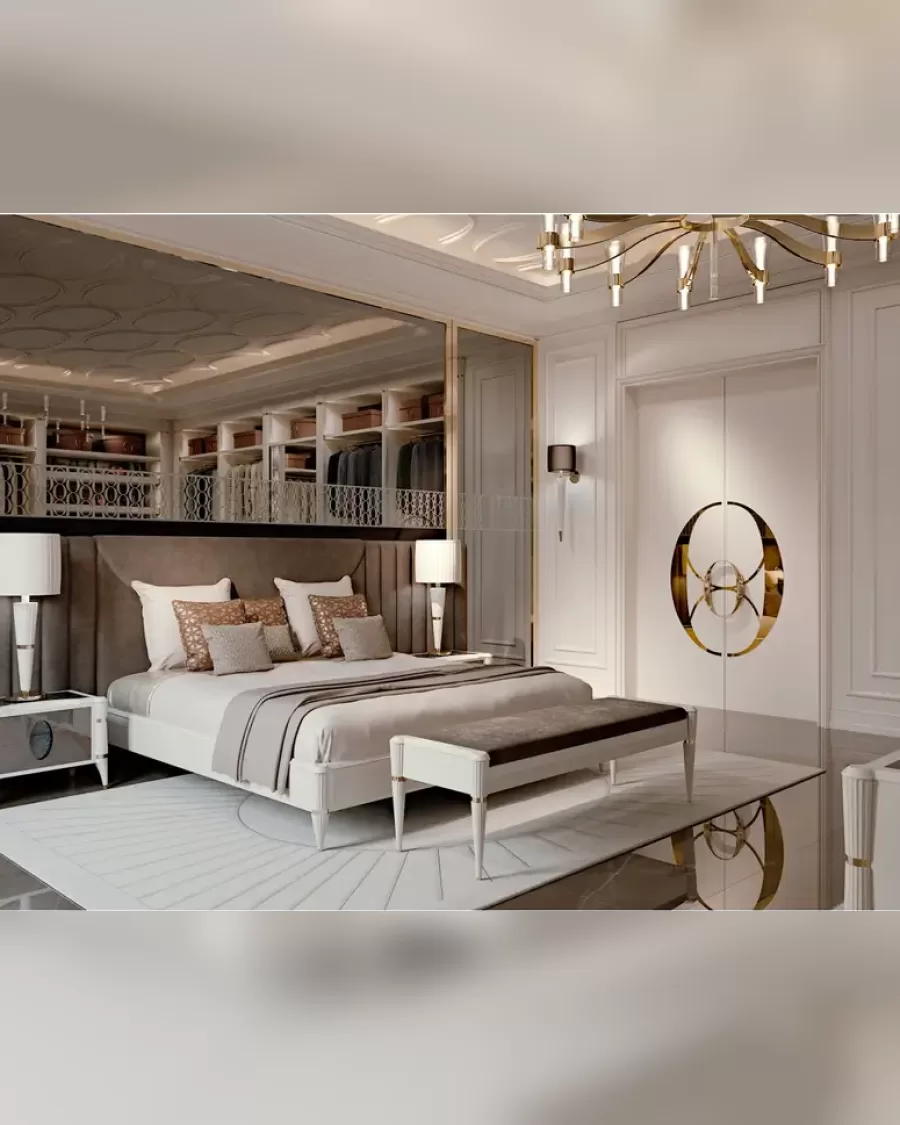 Ellipse Bed with Side Panels by Francesco Pasi, modern Italian upholstered bed