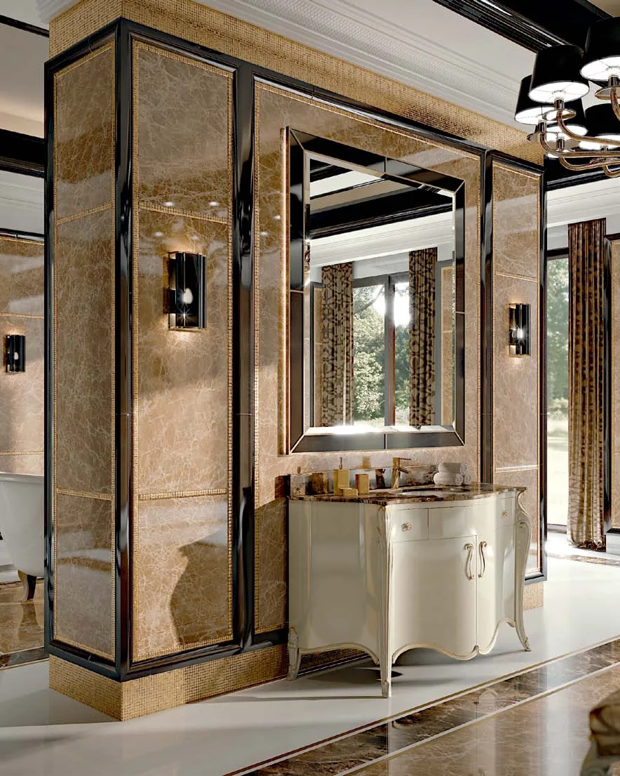 Opera Single Bathroom Chest of Drawers by Francesco Pasi, Italian dresser for a modern bedroom