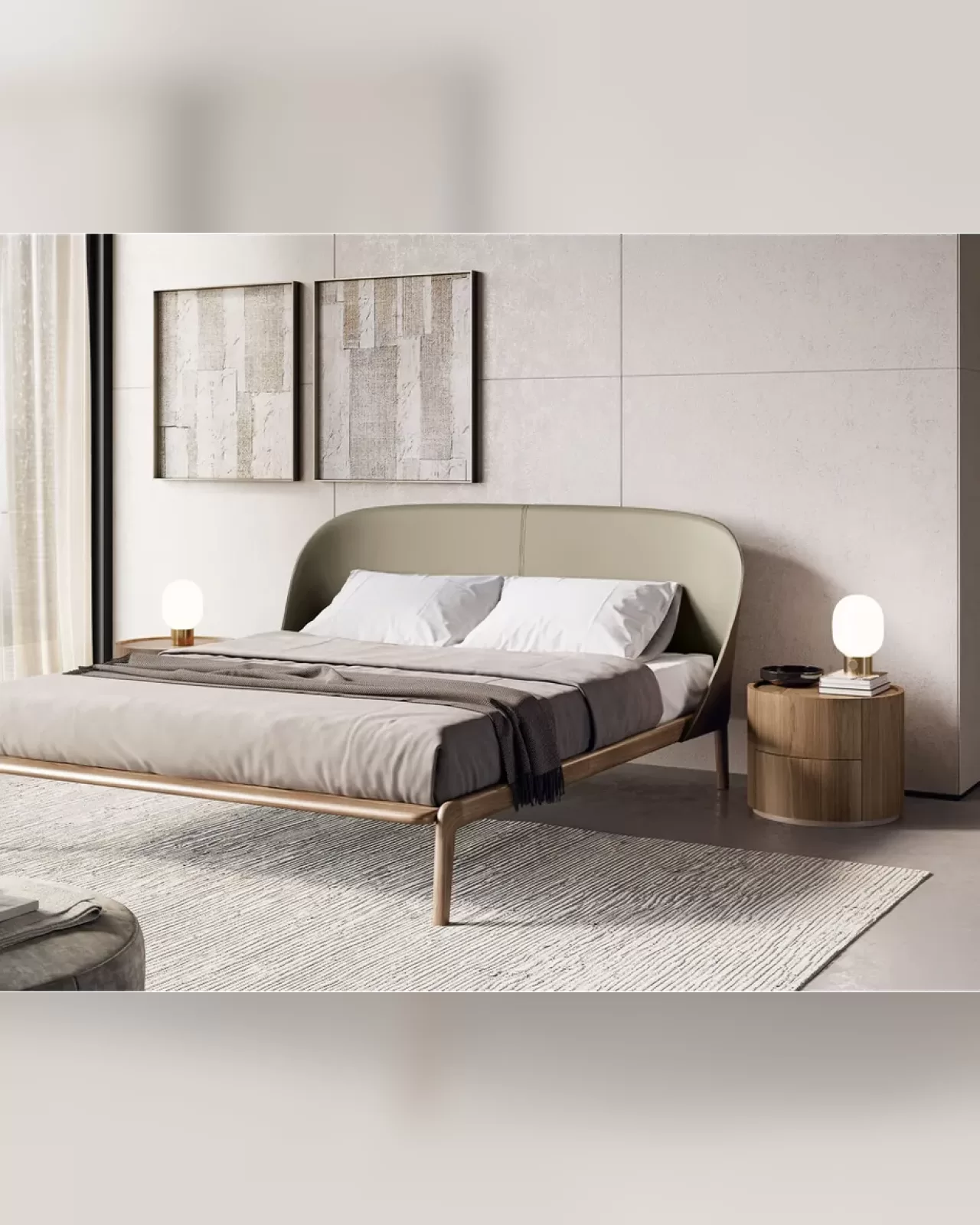 Tamago Bed by Dall'Agnese, luxury bedroom furniture