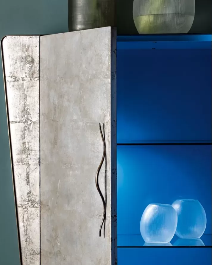 Icaro Cabinet by Cantori, tall dining room cabinet of the same line