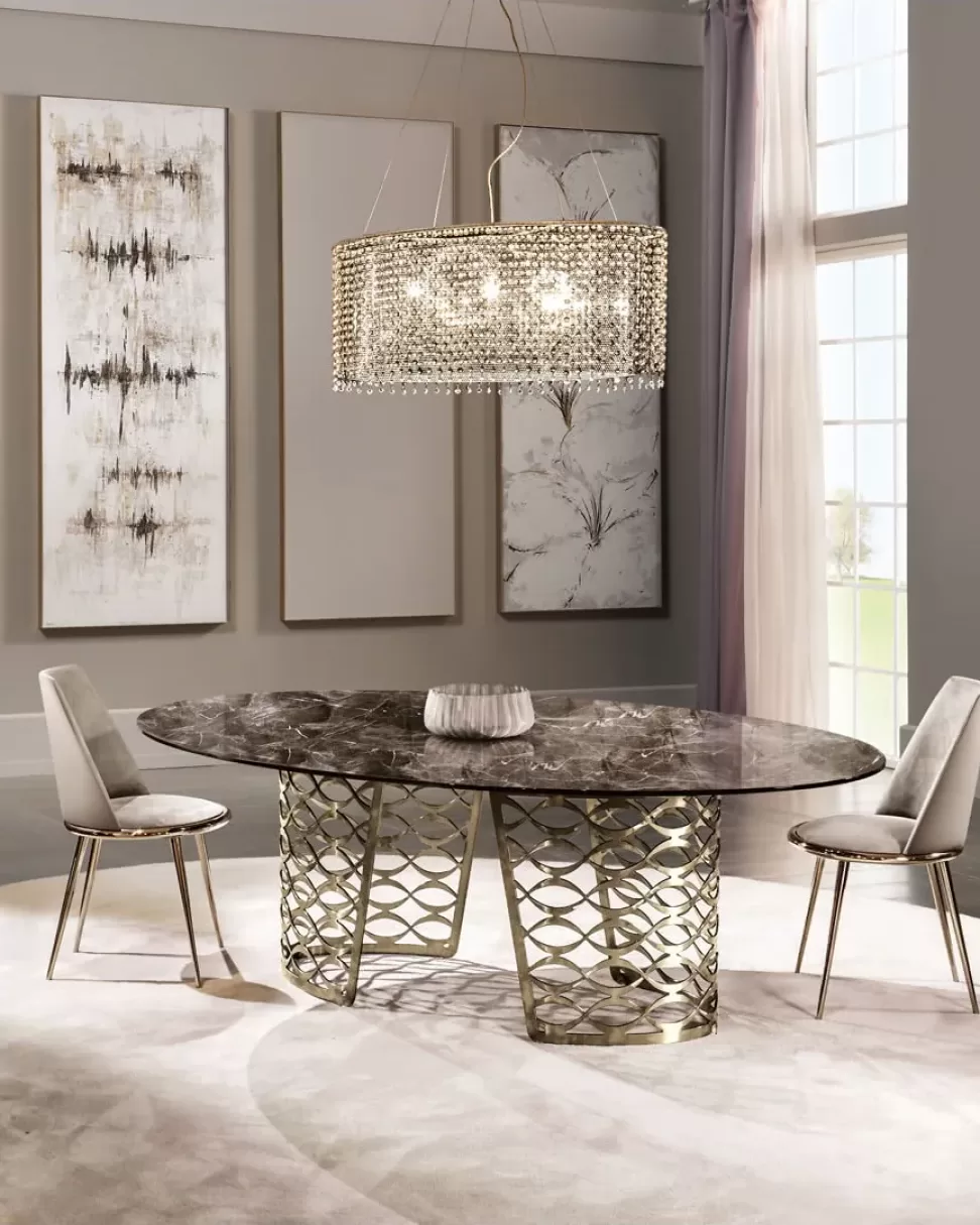 Isidoro Dining Table by Cantori, piece of a modern dining room set
