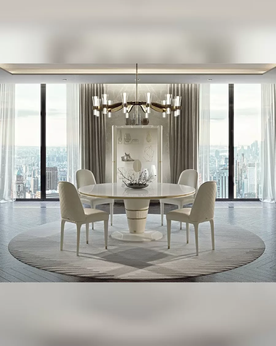 Ellipse Upholstered Dining Chair by Francesco Pasi, chair for a modern dining table and chairs