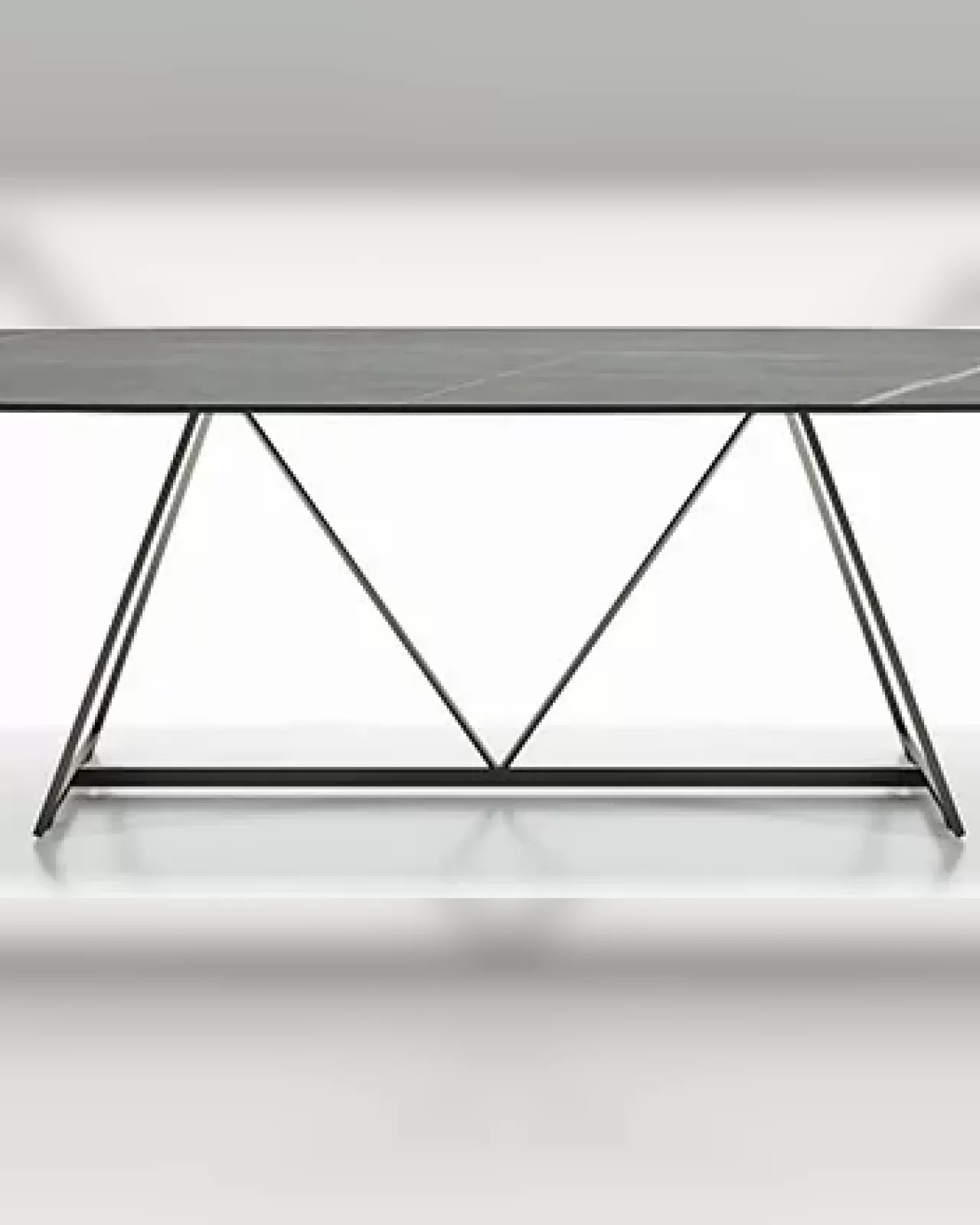 Radar Dining Table by Dall'Agnese, modern dining room table with a stoneware or wood top