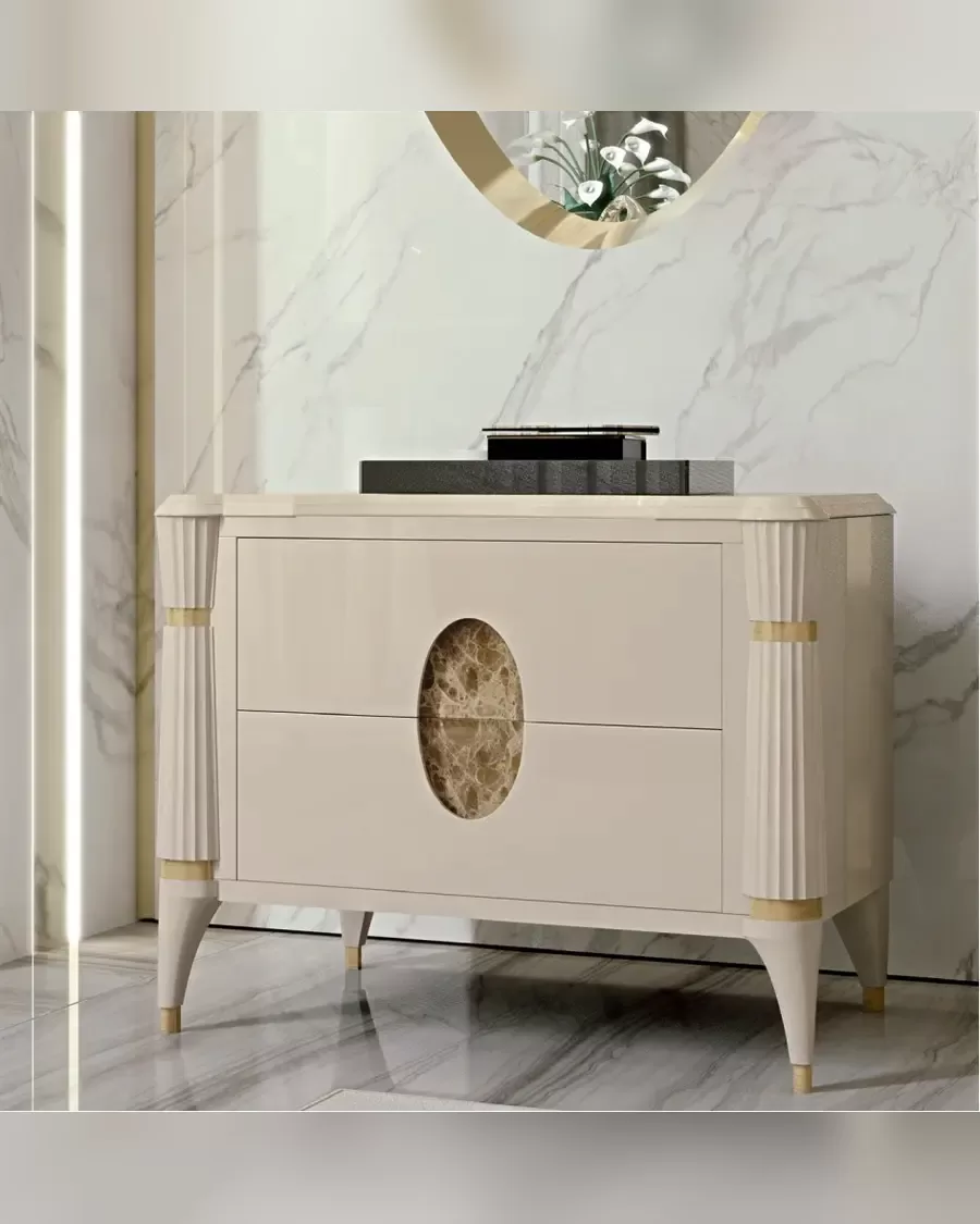 Ellipse Bedside Table by Francesco Pasi, Ellipse collection