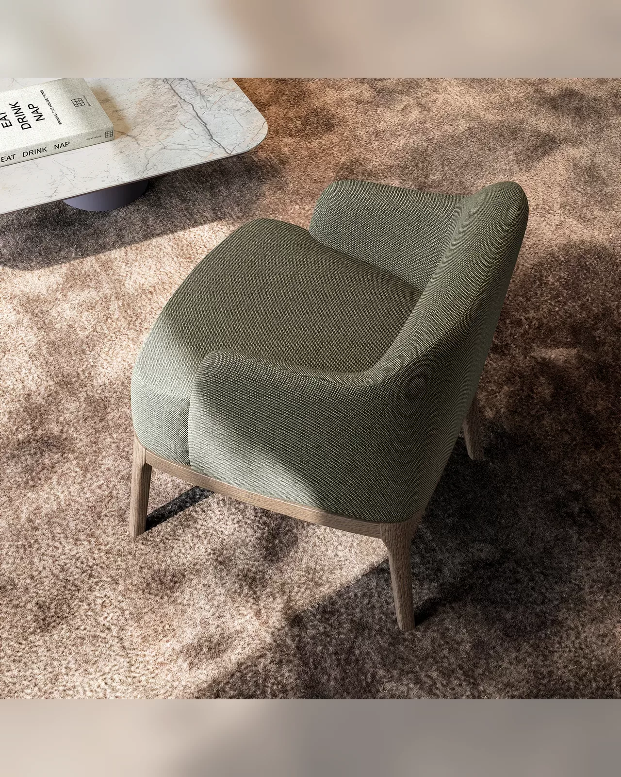Gulp Lounge Armchair by Dall'Agnese, luxury contemporary furniture