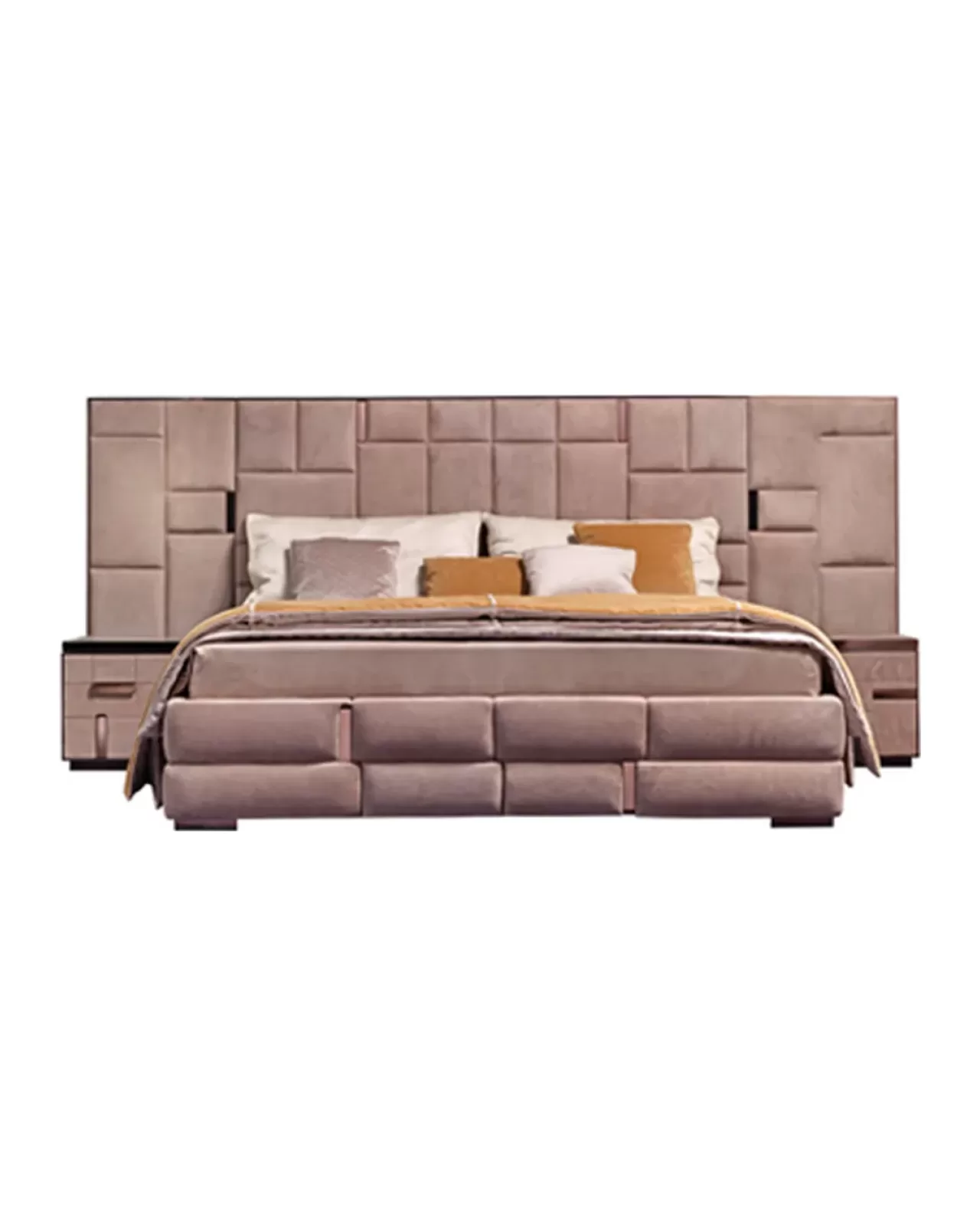 Cromo Nightstand, a luxury bedside table made to order in Italy