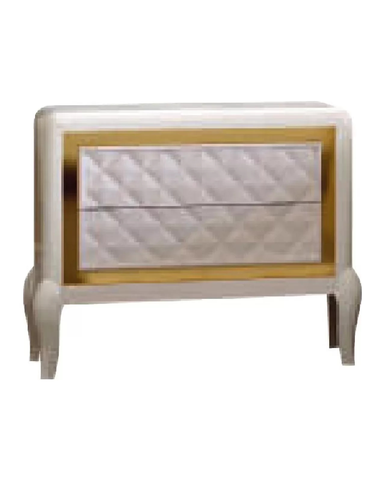 Ocean Chest of Drawers, Hand-quilted rhombus-pattern facade by Francesco Pasi, Ocean collection
