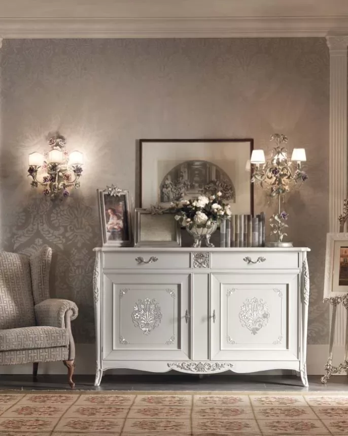 Gran Guardia Sideboard, 2 Doors by Francesco Pasi, sideboard for a dining room with a china cabinet
