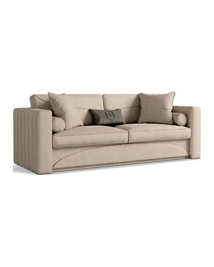 Ellipse Sofa with Straight Arms by Francesco Pasi, luxury Italian sofa