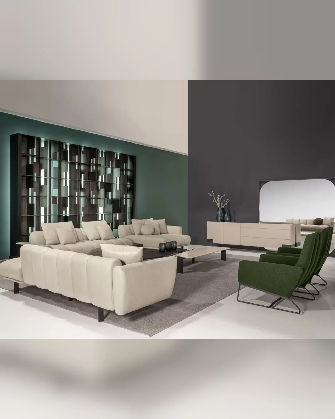 Blockbau Modular Sofa by Cantori, Italian sectional sofa