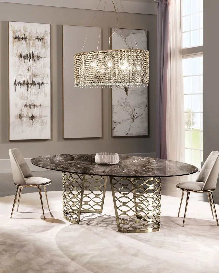 Isidoro Dining Table by Cantori, high-end dining table
