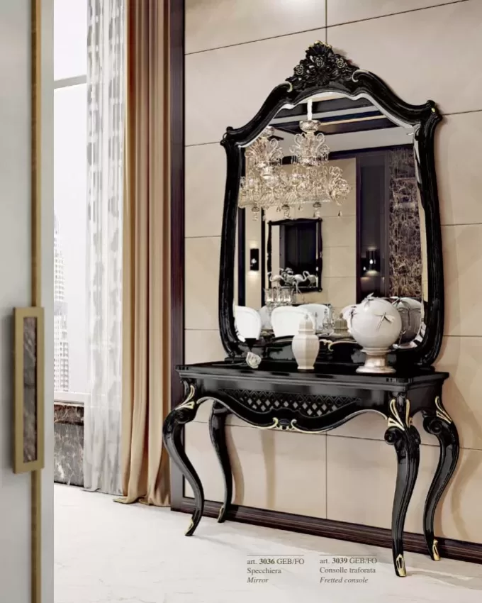 Opera Shaped Mirror, Italian mirror by Francesco Pasi