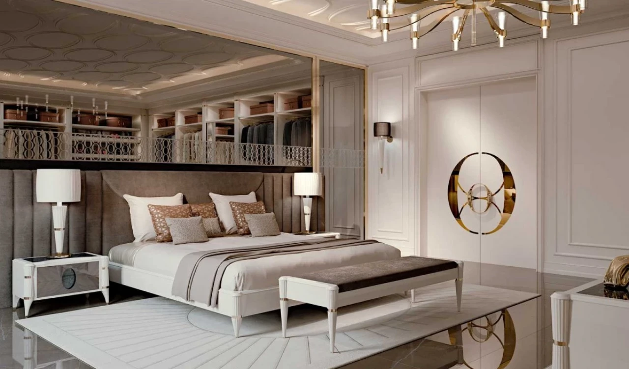 Ellipse Upholstered Bed by Francesco Pasi, modern italian bed