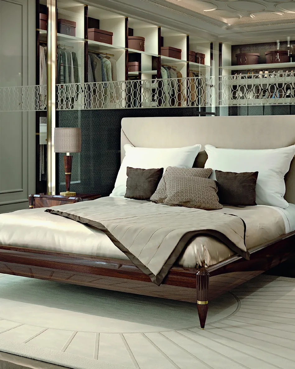 Ellipse Upholstered Bed, image 3 of 3, by Francesco Pasi