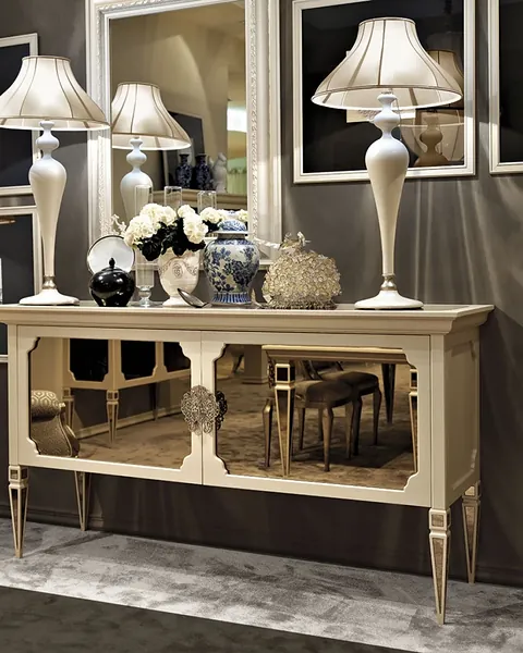 Consolle Opera Unica di Epoque, soggiorno classico, ispirazione d'arredo per un living open space