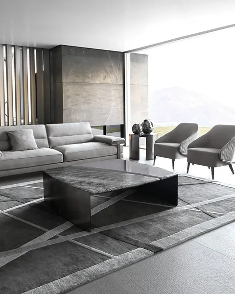 Soggiorno Mirage di Giorgio Collection, mobili italiani per il soggiorno di un attico