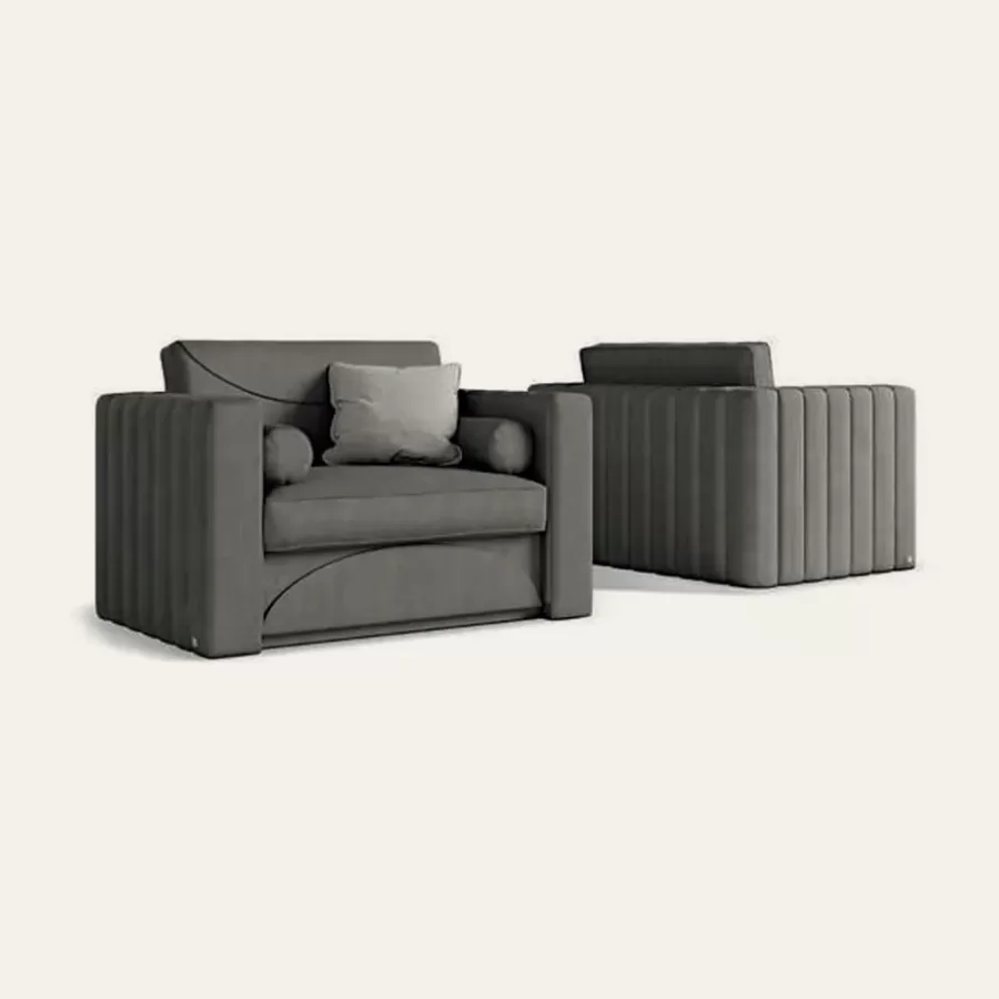Ellipse Lounge Armchair by Francesco Pasi, luxury armchair, 135 or 155 cm wide