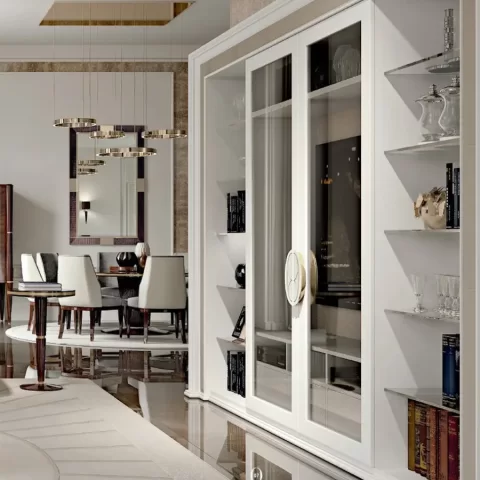 Ellipse Wall Unit with Sliding Doors