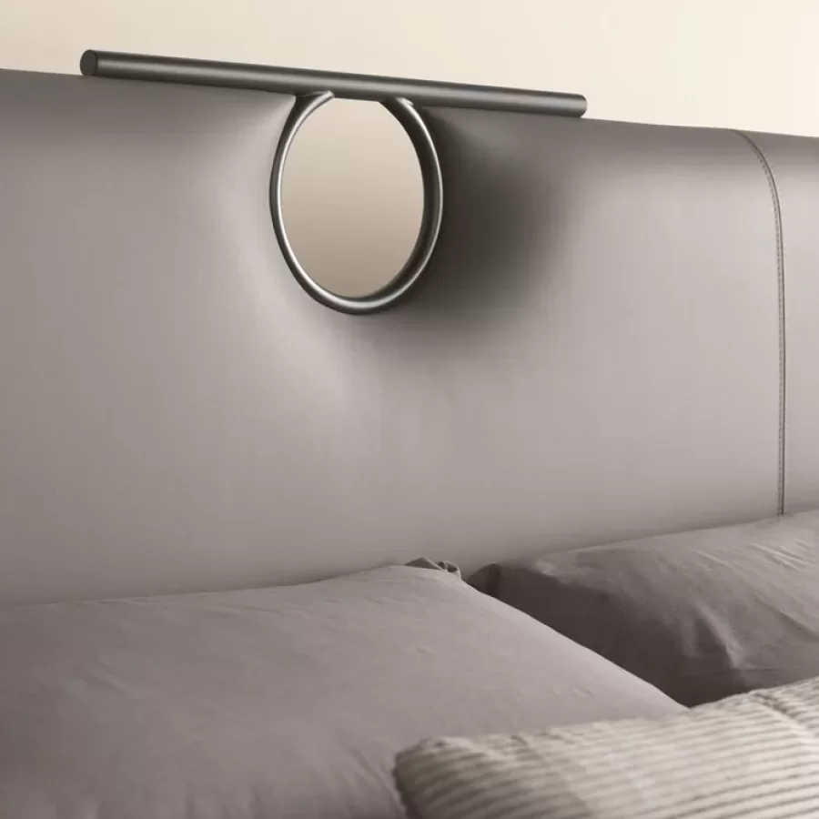 Bay 2 Bed by Cantori, luxury bedroom furniture, double bed, made to order in Italy