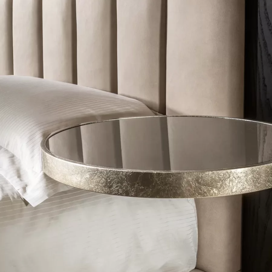 Mirage Bed by Cantori, Italian furniture company for the bedroom, in leather