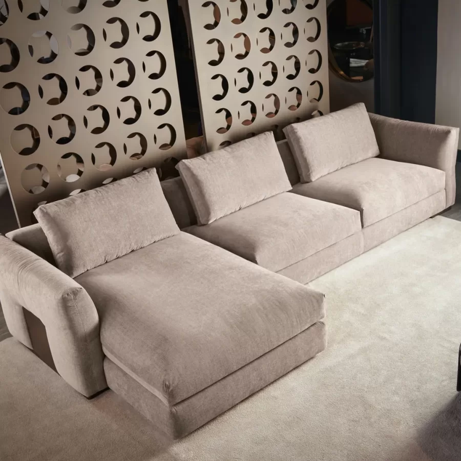 Montecarlo Angular Sofa by Cantori, modern Italian couch for the living room, corner sofa
