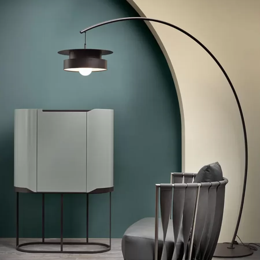 Oasi Cabinet by Cantori, luxury living room furniture, bar cabinet, made to order in Italy