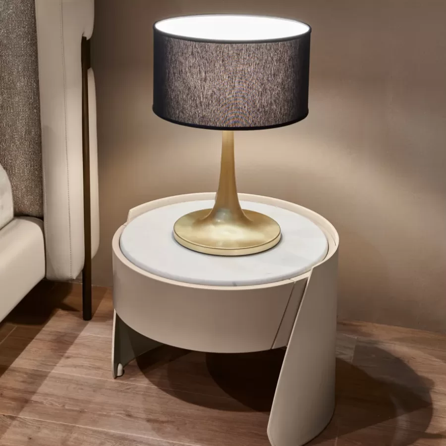 Sharon Bedside Table by Cantori, Italian furniture company for the bedroom, with marble