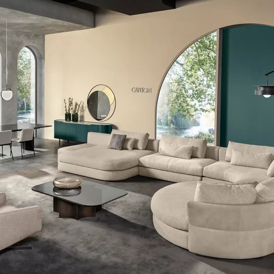 Sharon Swivel Armchair by Cantori, luxury living room furniture, Italian furniture manufacturer