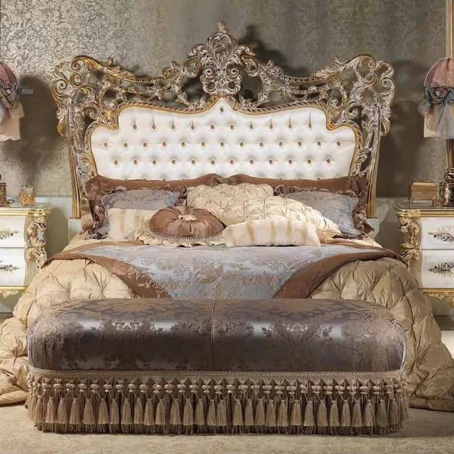 Aida Bed in Metal AD001 by Cappelletti, luxury furniture from an Italian furniture company