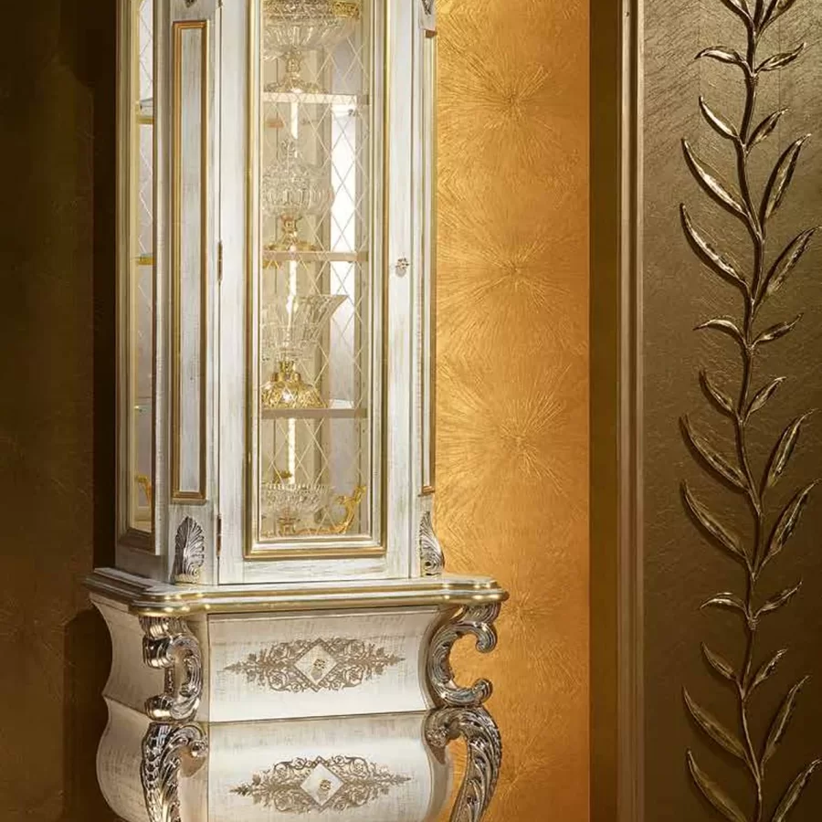 Aida One-Door Showcase AD017 by Cappelletti, curio cabinet, 79 cm wide