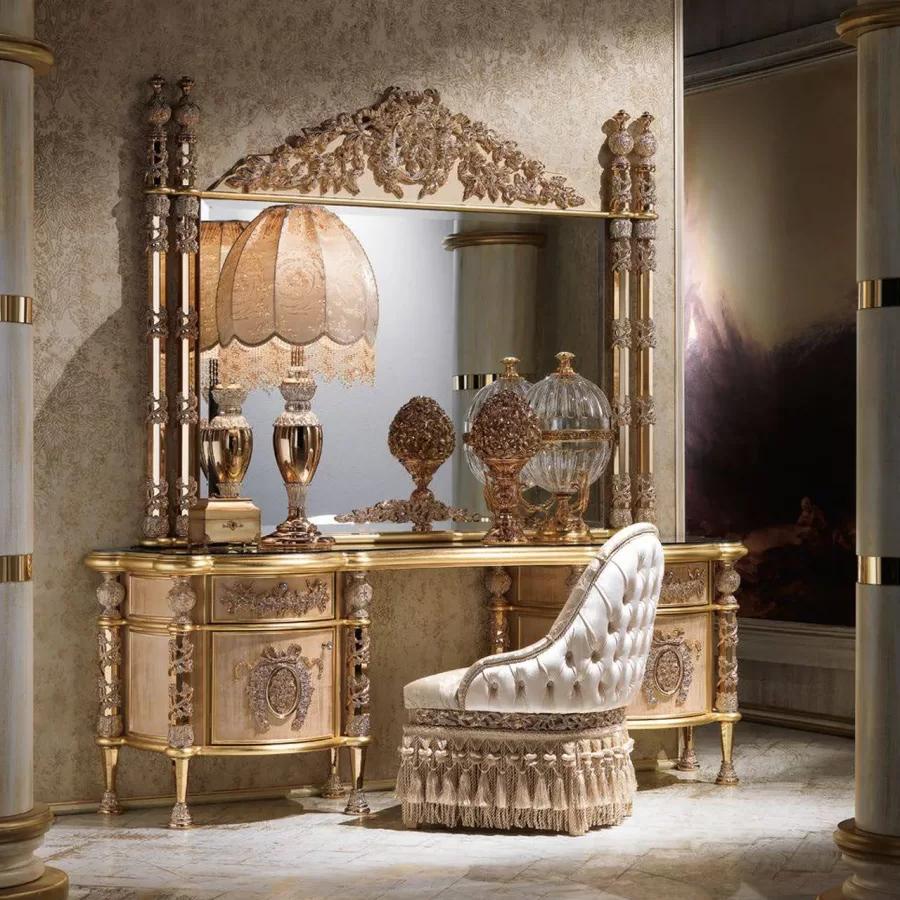 Royal Armchair with Metal Decoration RY005 by Cappelletti, for bedroom furniture sets