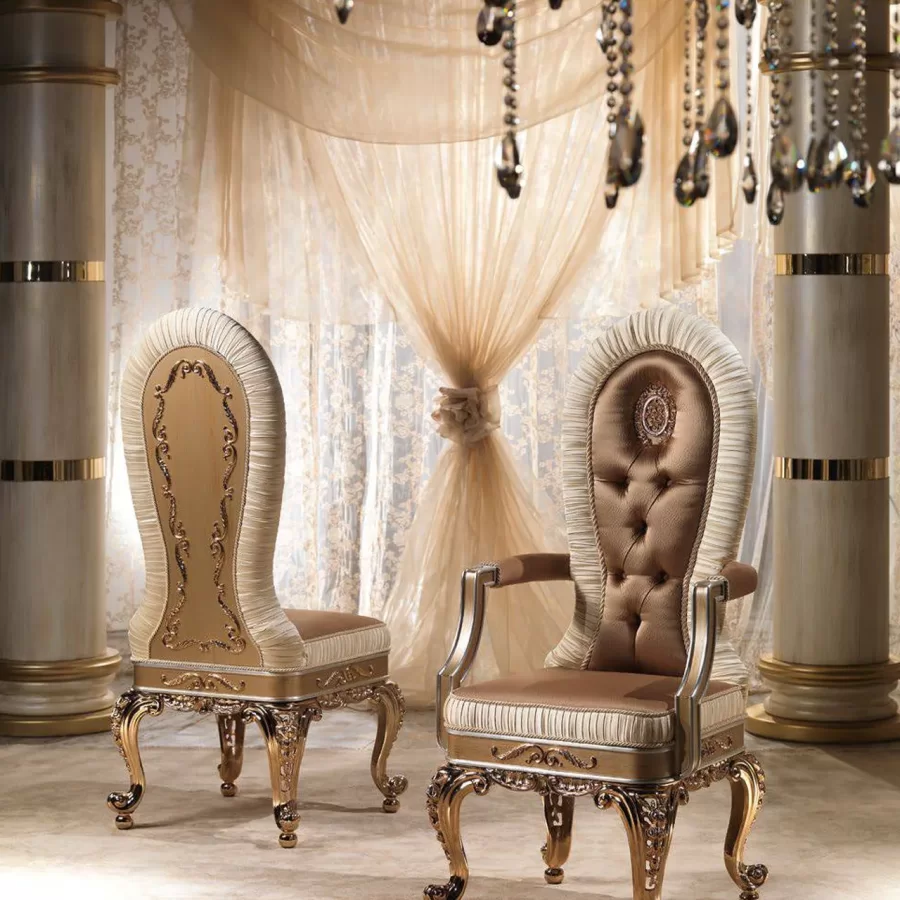 Royal Wooden Dining Chair N25015 by Cappelletti, classic dining chair, 56 or 62 cm wide