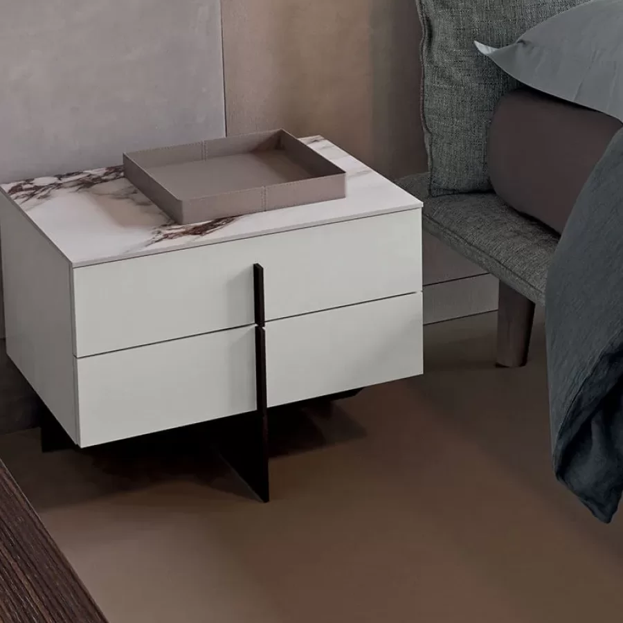 Katana Nightstand by Dall'Agnese, Italian furnishings for the bedroom, Italian design furniture from a luxury furniture brand