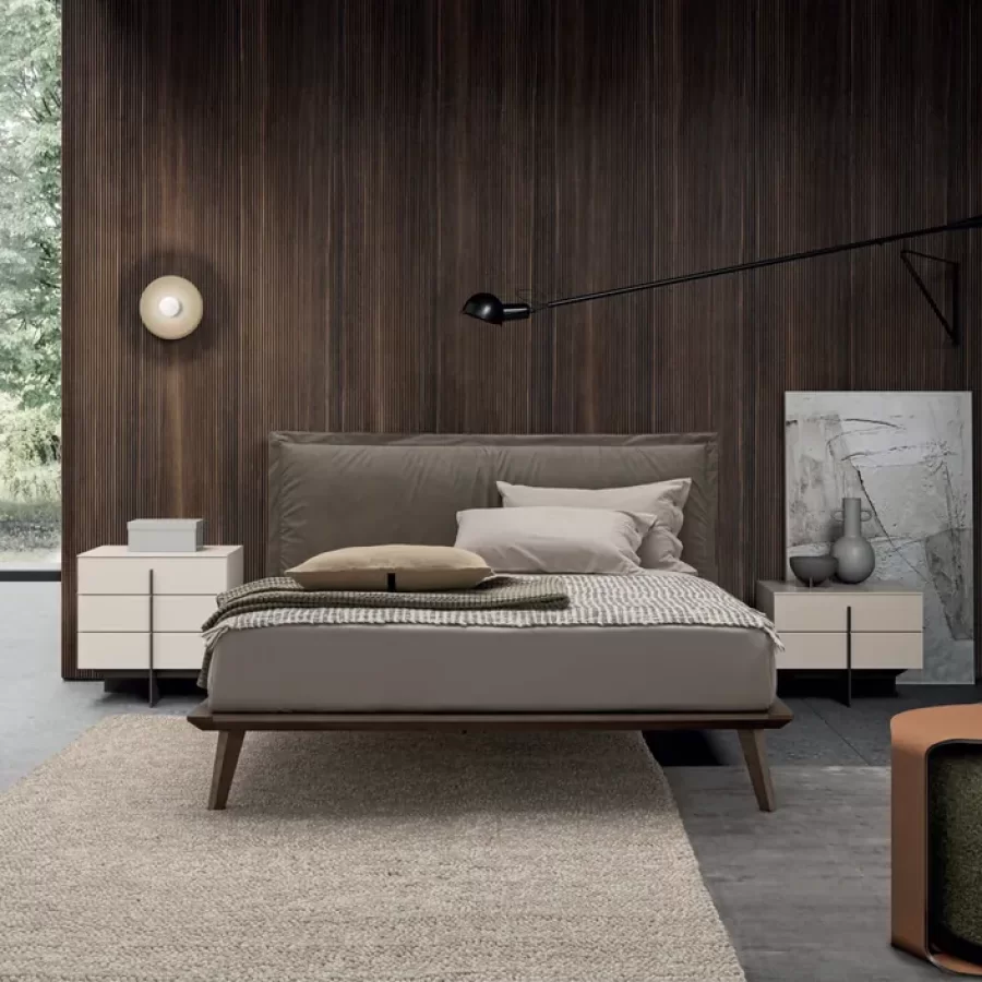 Morgan Bed by Dall'Agnese, luxury king size bed, for 160 or 180 x 200 cm mattresses