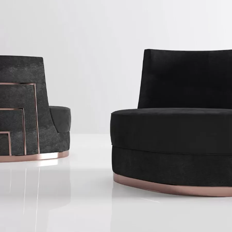 Biotite Armchair by Epoque, leather armchair, luxury armchair, accent armchair