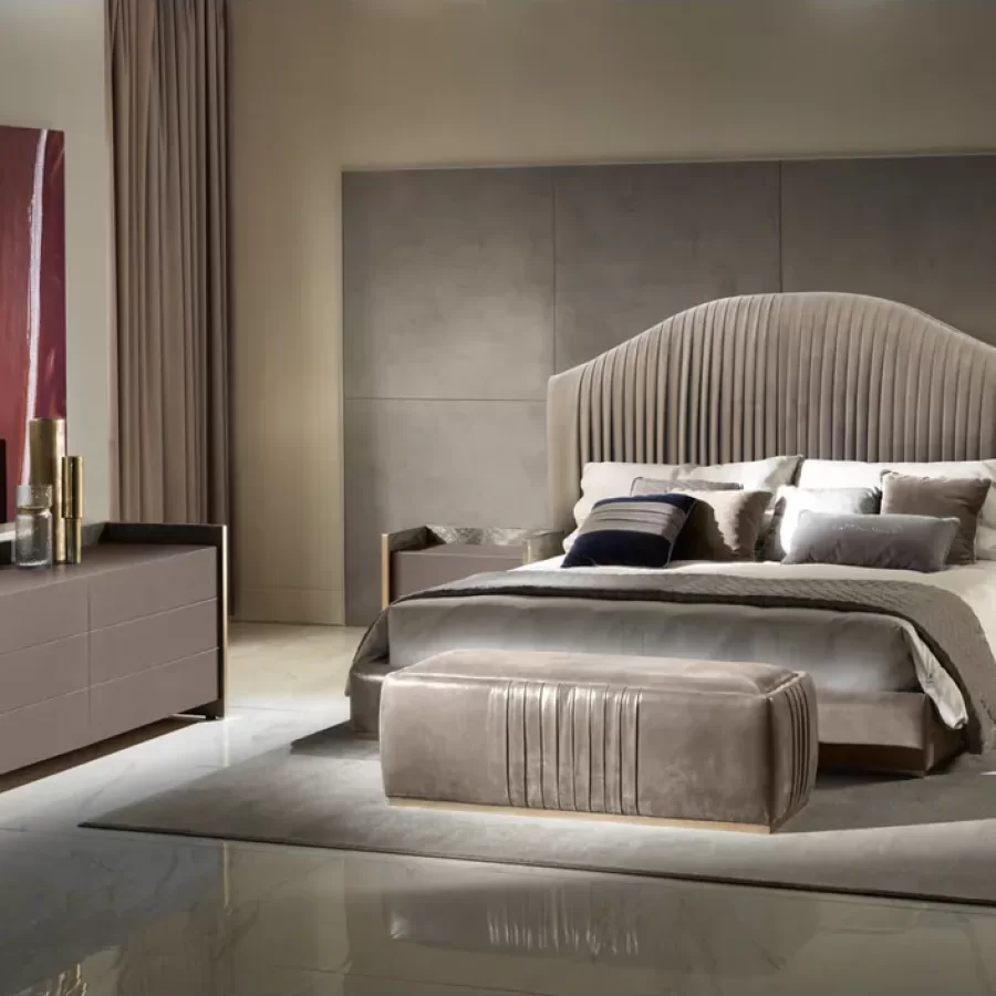 Cobalto Bed by Epoque, luxury furniture from an Italian furniture company