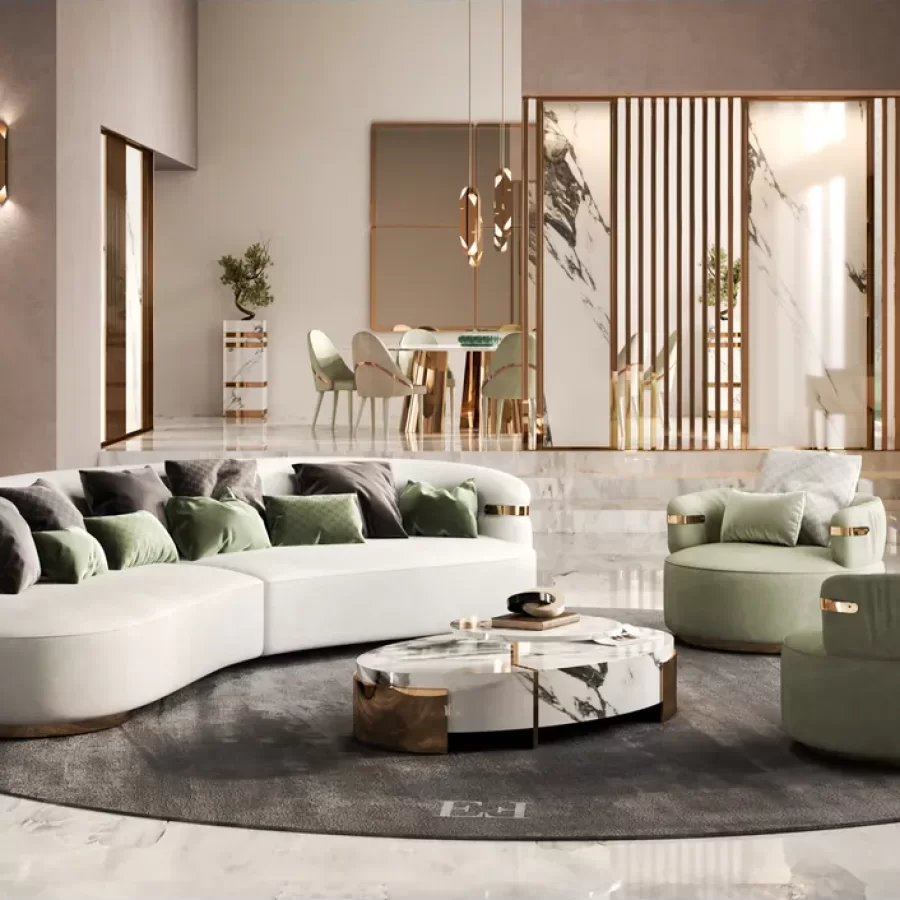 Florite Sofa by Epoque, leather sofa, in fabric or leather, made to order in Italy