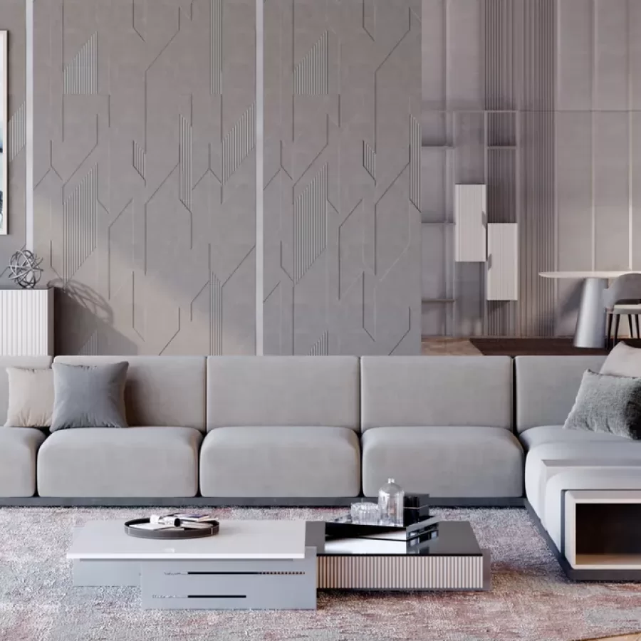 Okenite Sofa by Epoque, Italian leather sofa, in fabric or leather, made to order in Italy