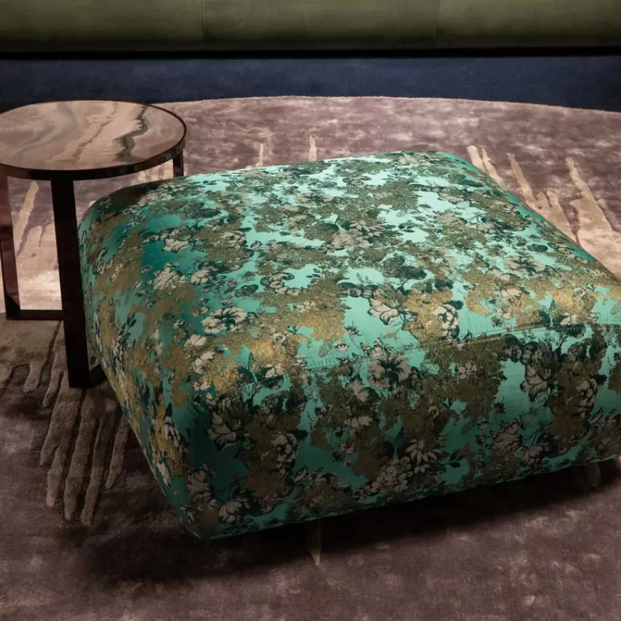 Rutenio Pouf by Epoque, high end living room furniture, 86 cm wide