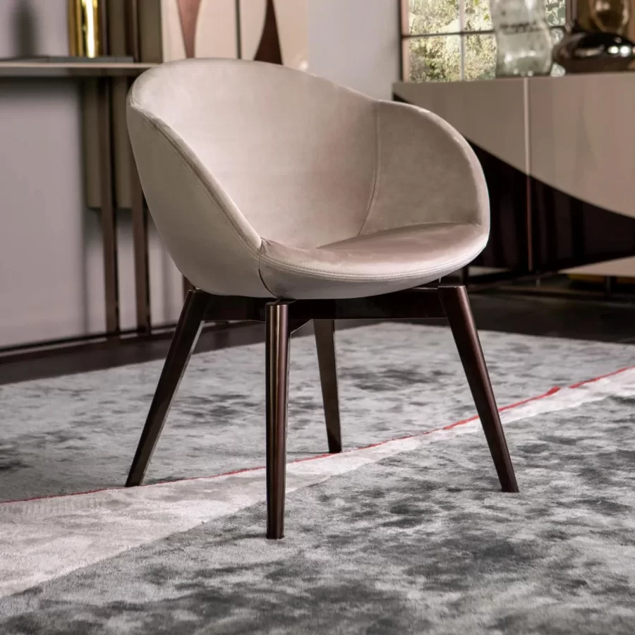 Snake Dining Chair by Epoque, modern dining room, 63 cm wide