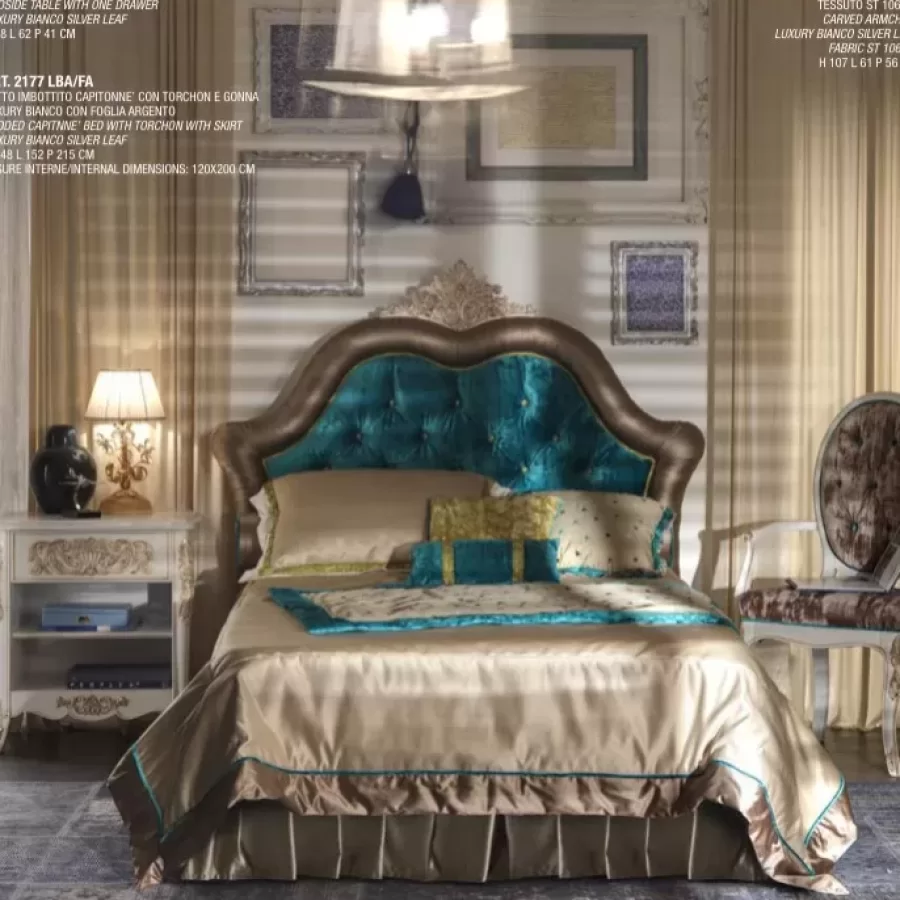 Gran Guardia Open Bedside Table with 1 Drawer by Francesco Pasi, for bedroom furniture sets