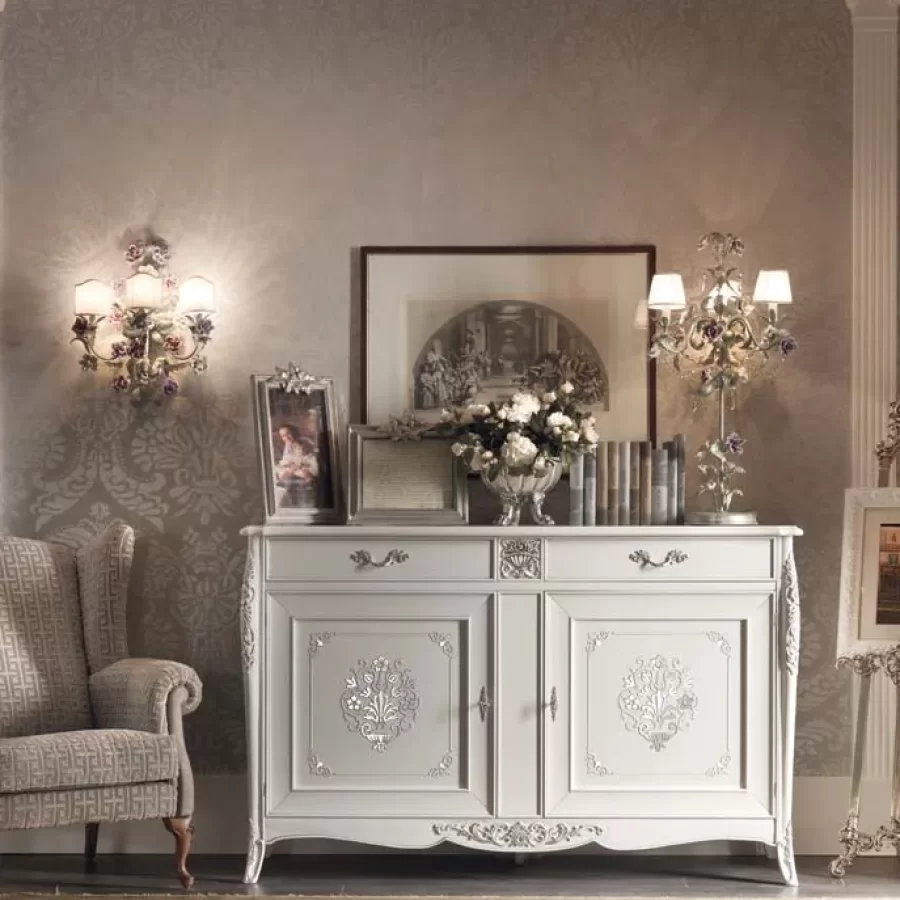 Gran Guardia Sideboard, 2 Doors by Francesco Pasi, luxury furniture for the living room