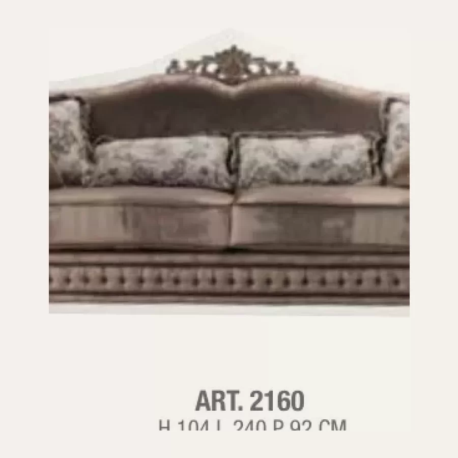 Gran Guardia Sofa with 6 Cushions by Francesco Pasi, formal living room furniture, 240 cm wide