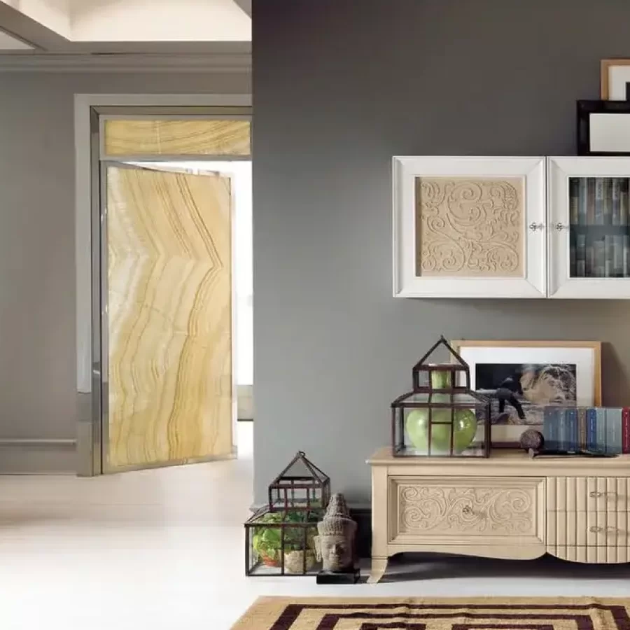 New Deco Wall Composition 4 by Francesco Pasi, Opera Classic Living Room in Glossy and Opaque Finishes