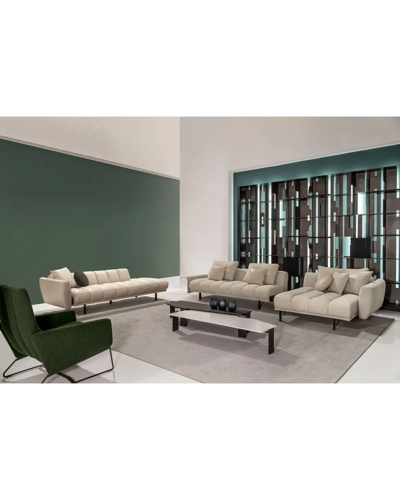 Blockbau modular sofa by Cantori, in an interior setting, photo 4 of 4