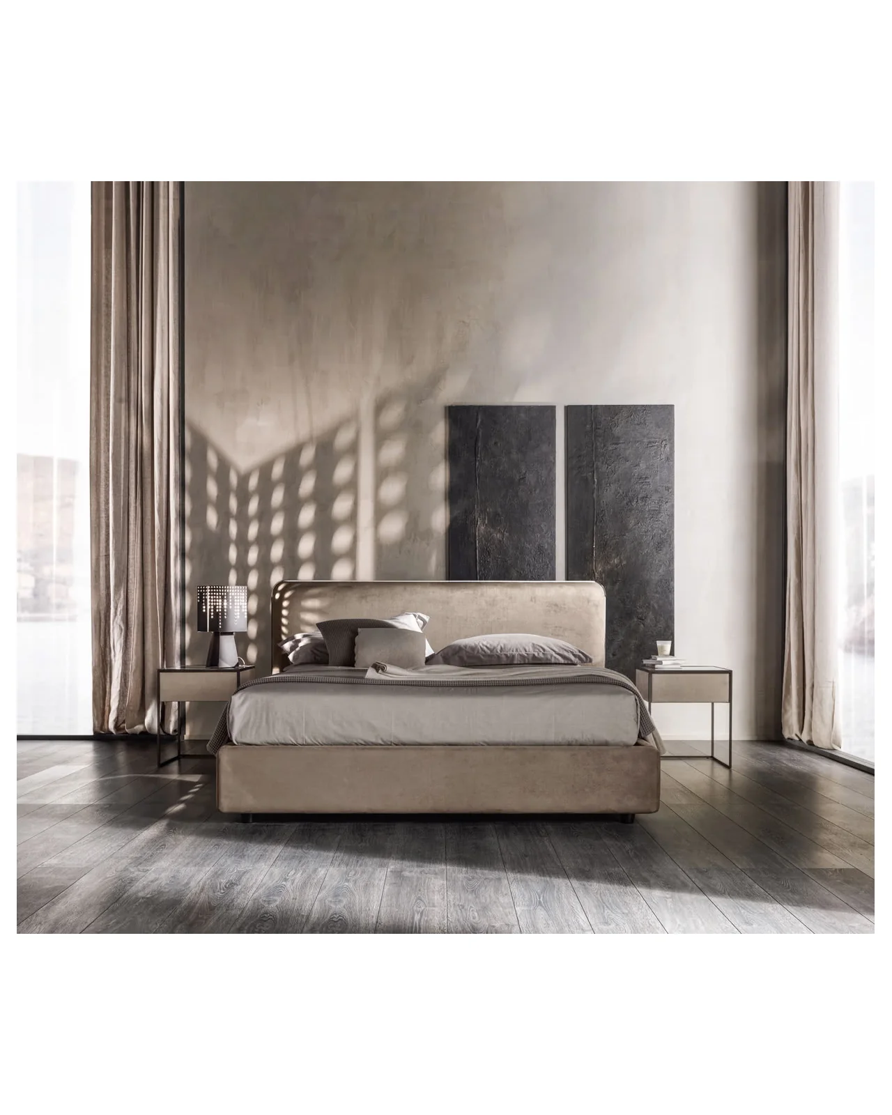 Elvis bed by Cantori, in an interior setting, photo 3 of 8, Nobili Design catalog