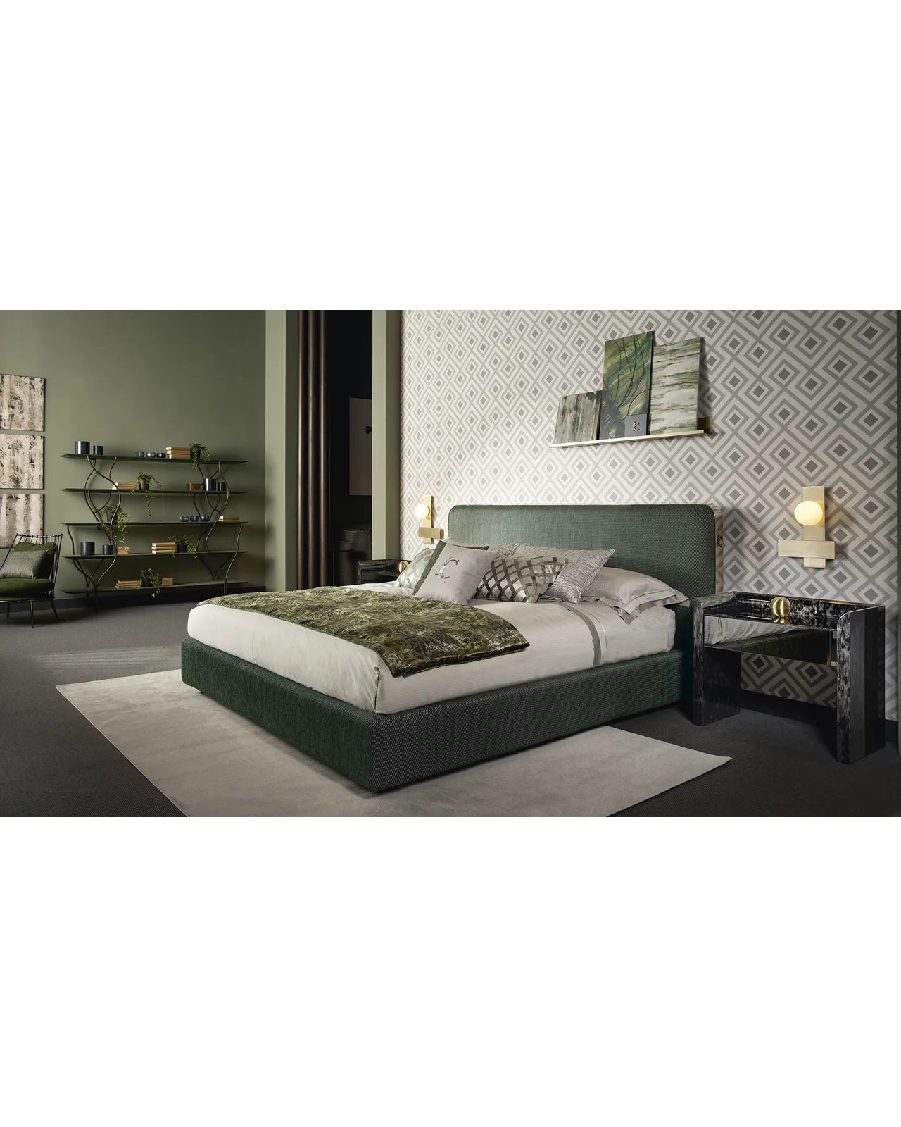 Elvis bed by Cantori, in an interior setting, photo 8 of 8, Nobili Design catalog